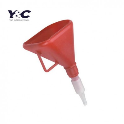 plastic oil funnel/irregular shape car oil funnel