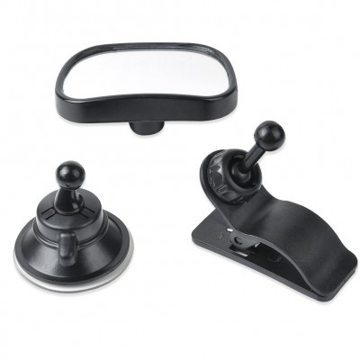 2 in 1 Suction cup and clamp car baby view mirror